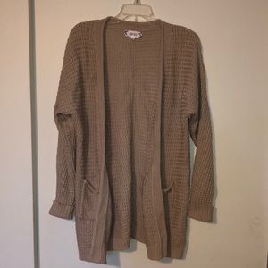Tan Cardigan, lightly worn
